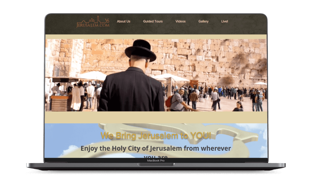 עיצוב והקמת אתר אינטרנט Jerusalem.com